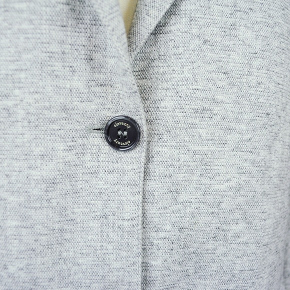 eleventy lt grey soft coat hoodie